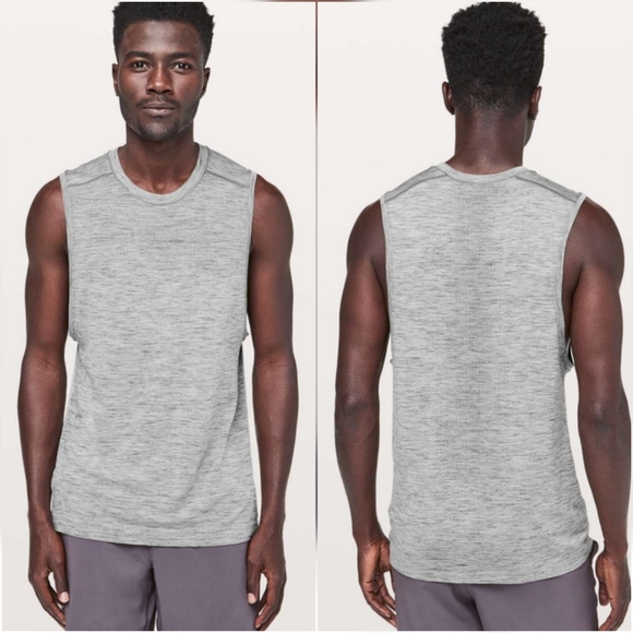 lululemon athletica Other - Lululemon Mens Slate Gray Metal Vent Tech Muscle Tank Top SZ Small Activewear